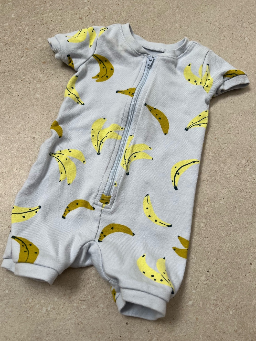 Tea Collection banana short sleeve romper
